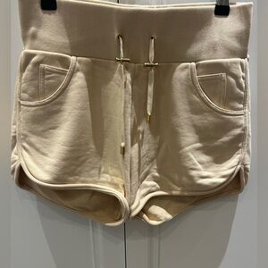 Women's Balmain Cream Drawstring Shorts